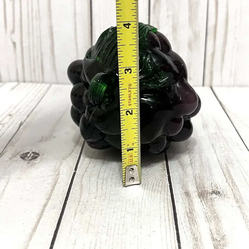 Murano Hand Blown Glass Grape Cluster Grapes Decoration Purple Vintage